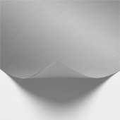 Elegant Luxe Metallic Zilver Grijs Cadeaupapier (Hoek)
