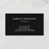 Elegant Luxe Monogram Zwart Glitter Drips Visitekaartje (Achterkant)