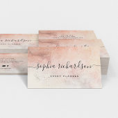 Elegant Luxe Natural Auburn Earth Tones en Script Visitekaartje