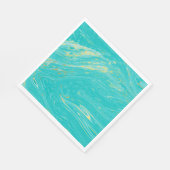 Elegant luxe royal marble Gold Blue design Servet (Hoek)