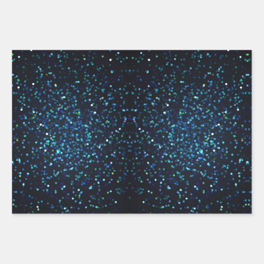 Elegant luxe sterren en spetters inpakpapier vel (Voorkant 3)