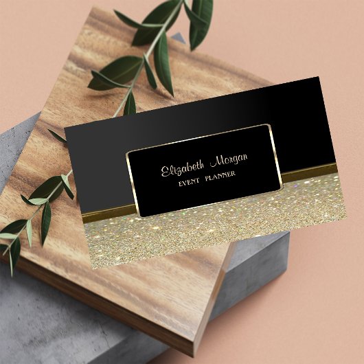 Elegant luxe stijlvol, Faux Gold, Glittery Visitekaartje