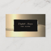 Elegant luxe stijlvol, goud, Lijst Visitekaartje (Voorkant)