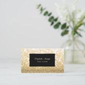 Elegant luxe stijlvol, modern, glittery Bokeh Visitekaartje (Staand voorkant)