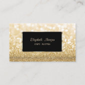 Elegant luxe stijlvol, modern, glittery Bokeh Visitekaartje (Voorkant)