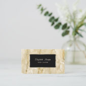 Elegant luxe stijlvol, modern, zwart Lijst, marmer Visitekaartje (Staand voorkant)