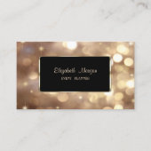 Elegant luxe stijlvol, professioneel, Bokeh Visitekaartje (Voorkant)