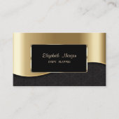 Elegant luxe stijlvol, professioneel, Faux Gold Visitekaartje (Voorkant)