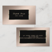 Elegant luxe stijlvol, professioneel visitekaartje (Voorkant / Achterkant)