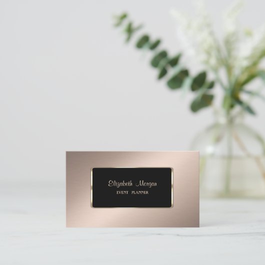 Elegant luxe stijlvol, professioneel visitekaartje (Staand voorkant)