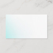 Elegant luxe turquoise blauwgroen gold professiona visitekaartje (Achterkant)