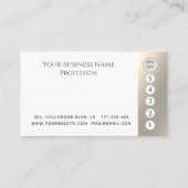 Elegant luxe zweeft make-up wink ogen klantenkaartje (Achterkant)