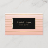 Elegant luxestijlvol, modern, gestreept visitekaartje (Voorkant)