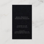 Elegant Luxurious Equestrian  Horse Black Visitekaartje (Achterkant)