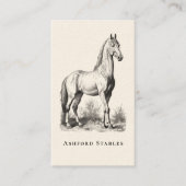 Elegant Luxurious Equestrian  Horse Visitekaartje (Voorkant)