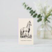 Elegant Luxurious Equestrian  Horse Visitekaartje (Staand voorkant)