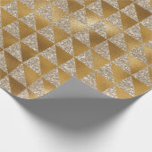 Elegant Luxurous Gold Silver Glitter Sparkle Cadeaupapier (Hoek)