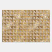 Elegant Luxurous Gold Silver Glitter Sparkle Inpakpapier Vel (Voorkant)