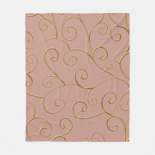 Elegant Luxury Baroque stijl fleece deken (Voorkant)