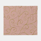 Elegant Luxury Baroque stijl fleece deken (Voorkant (Horizontaal))