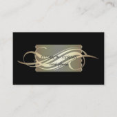 Elegant Luxury Black Visitekaartje (Voorkant)