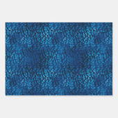 Elegant Luxury Blue Gold kerstfeestdag Inpakpapier Vel (Voorkant 3)