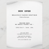 Elegant Luxury Boutique White Black Flyer (Achterkant)