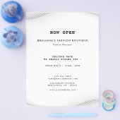 Elegant Luxury Boutique White Black Flyer (Enkel)