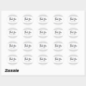 Elegant Luxury Boutique White Black Ronde Sticker (Vel)