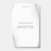 Elegant Luxury Boutique White Gold Badge (Achterkant)