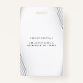 Elegant Luxury Boutique White Gold Badge (Achterkant)