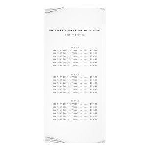 Elegant Luxury Boutique White Gold Business Reclamekaart