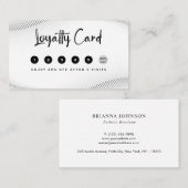 Elegant Luxury Boutique White Gold Klantenkaartje (Voorkant / Achterkant)