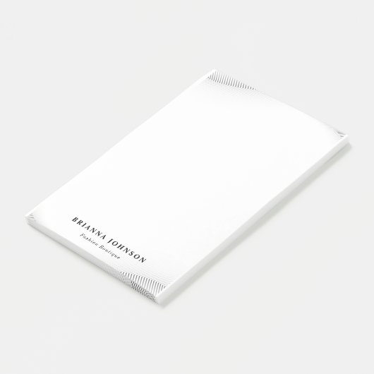 Elegant Luxury Boutique White Gold Post-it® Notes (Schuin)