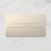 Elegant Luxury Chic, Dress Visitekaartje (Achterkant)