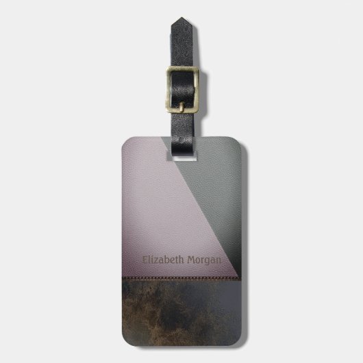 Elegant Luxury Colorful Leather Kijk uit Bagagelabel (Voorkant verticaal)