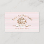 Elegant Luxury Cupcake Bakery Cake Designer Photo Visitekaartje (Voorkant)