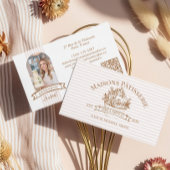 Elegant Luxury Cupcake Bakery Cake Designer Photo Visitekaartje