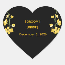 Elegant Luxury Envelope Seal Template Hart Sticker