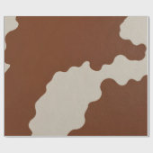 Elegant Luxury Faux Cow Leather Popular Collection Cadeaupapier (Vlak)