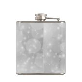 Elegant Luxury Faux Glitter Bokeh Heupfles (Achterkant)