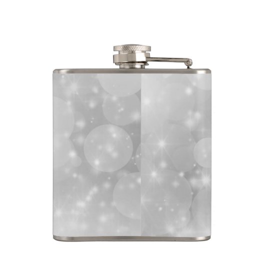 Elegant Luxury Faux Glitter Bokeh Heupfles (Achterkant)