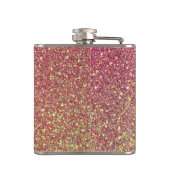 Elegant Luxury Faux Glitter Pink Rose Gold Heupfles (Achterkant)