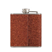 Elegant Luxury Faux Glitter Pink Rose Gold Heupfles (Achterkant)