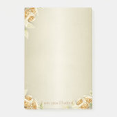 Elegant Luxury, Faux Gold Rozen Post-it® Notes (Voorkant)
