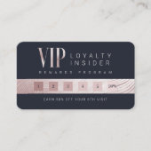 Elegant Luxury Glam Roos Gold Abstracte VIP Loyalt Klantenkaartje (Voorkant)