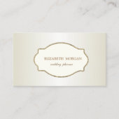 Elegant Luxury Glitter Gold Lijst Visitekaartje (Voorkant)