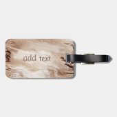 Elegant Luxury Glitter Marble Bagagelabel (Achterkant horizontaal)
