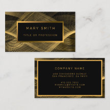 Elegant Luxury Gold Black Wave