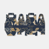 Elegant Luxury Gold Florals Wedding for Box Bedankdoosjes (Uitgevouwen)